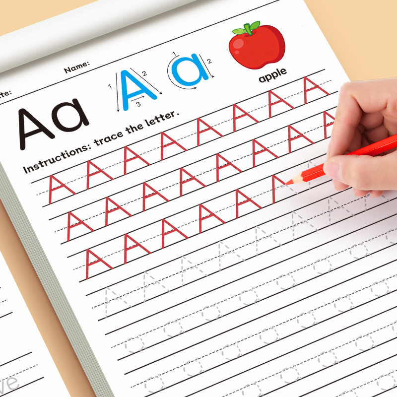 Learning Workbook Preschool - Alphabet Workbook A-Z - Patterned Letter