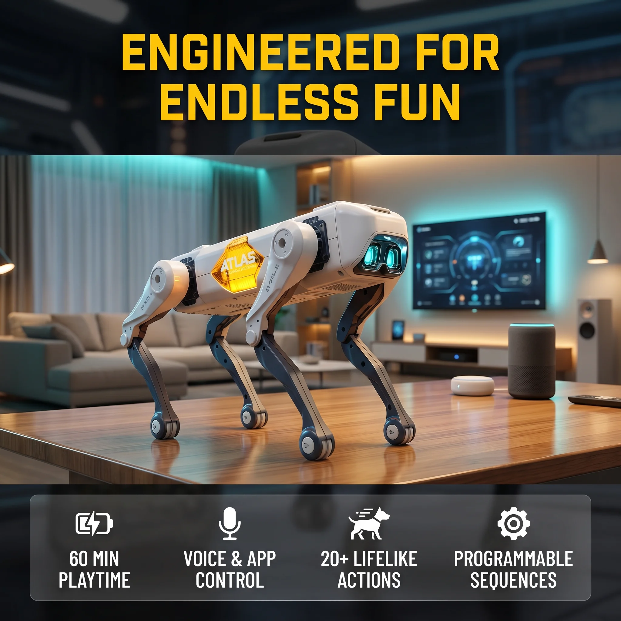 Kids Education Toys - AI Smart Robot Dog, Voice &