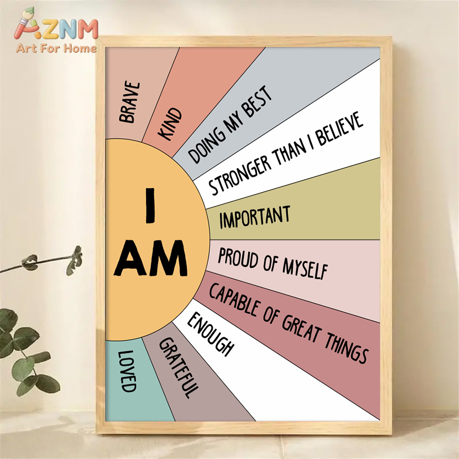 1PCS Educational Sun Colorful  - Kids Education Quote recension och pris