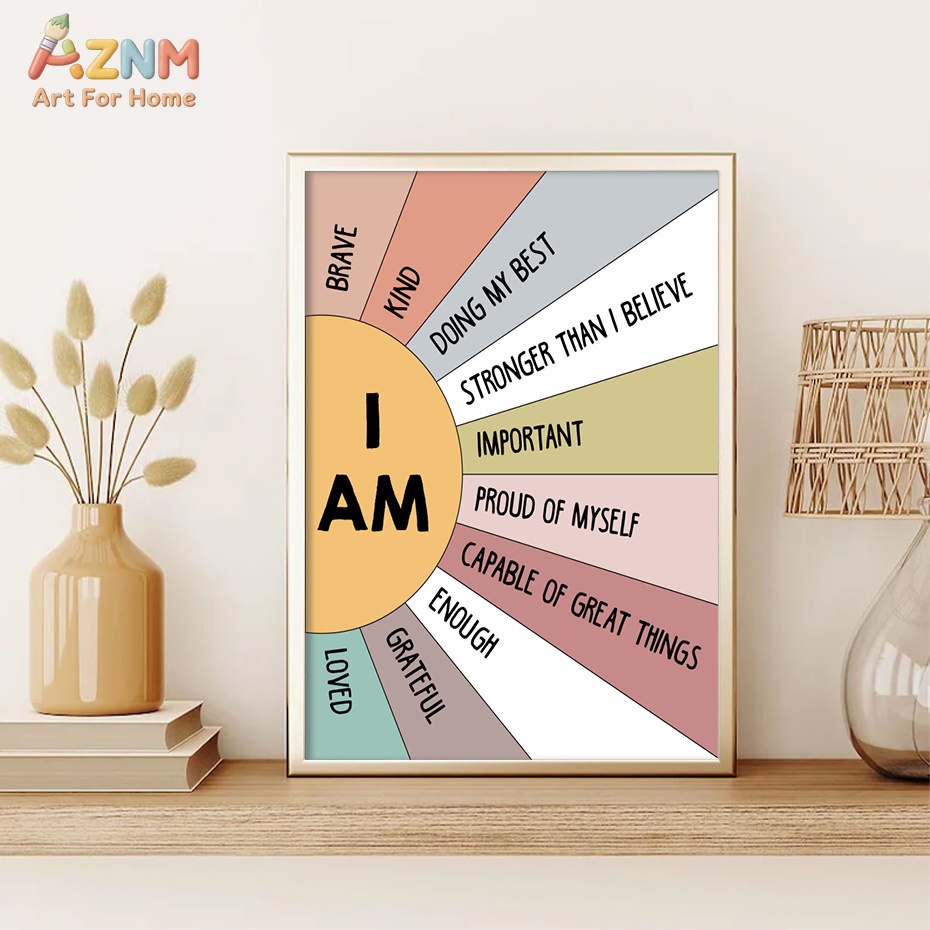 1PCS Educational Sun Colorful  - Kids Education Quote recension och pris