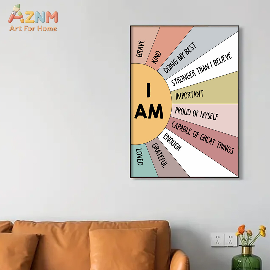 1PCS Educational Sun Colorful  - Kids Education Quote recension och pris