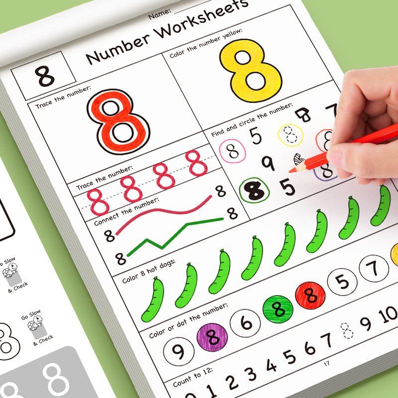 32-Page Illustrated Math Workb - Learning Workbook Preschool recension och pris