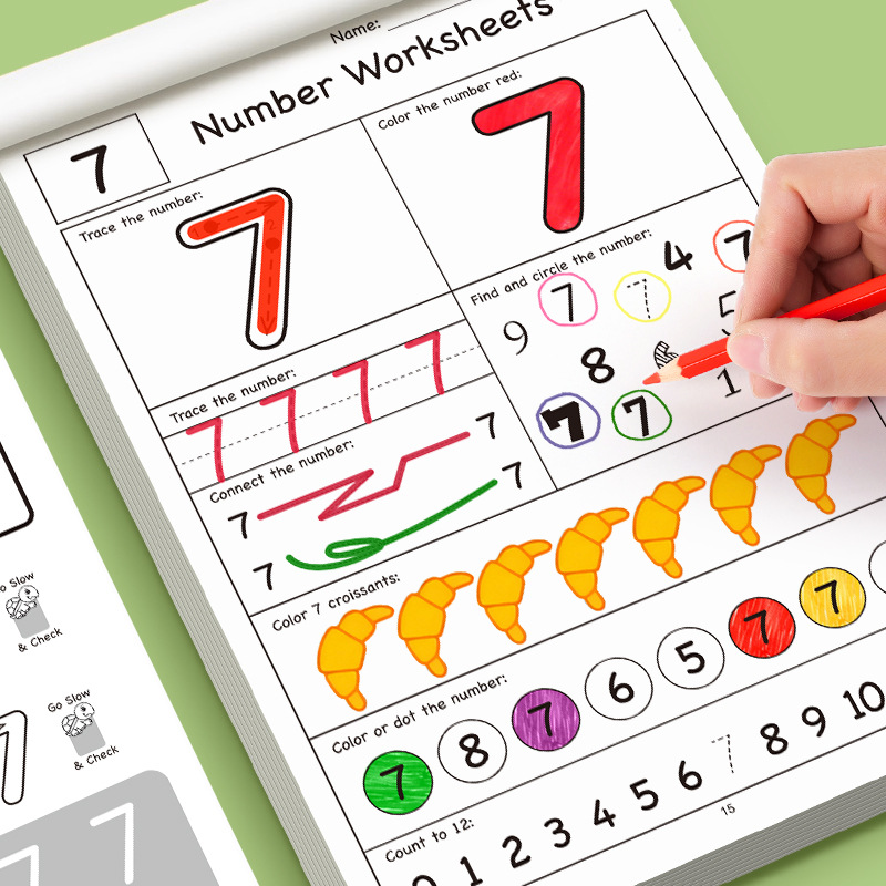 32-Page Illustrated Math Workb - Learning Workbook Preschool recension och pris