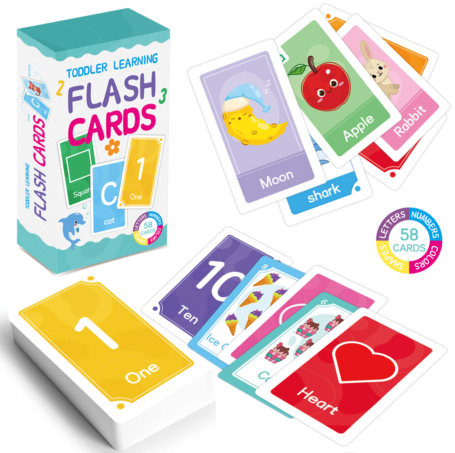 58 Pcs ABC Alphabet Flashcards - Flash Card Alphabet recension och pris