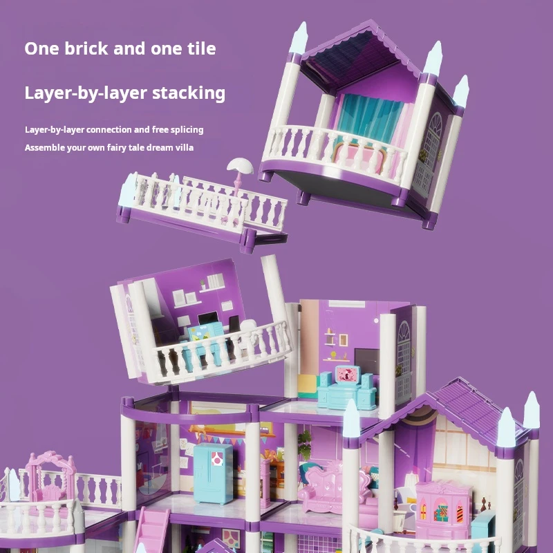 DIY Doll Houses Girls Castle A - Kids Education Images recension och pris