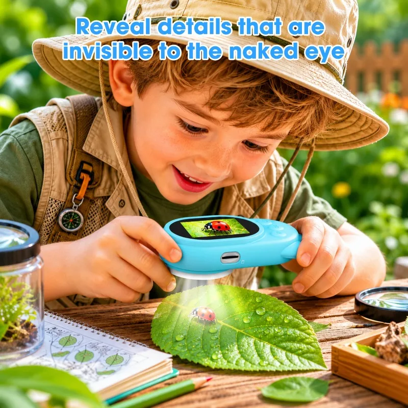 2 IN 1 Kid Microscope & Camera - Education Kids Definition recension och pris