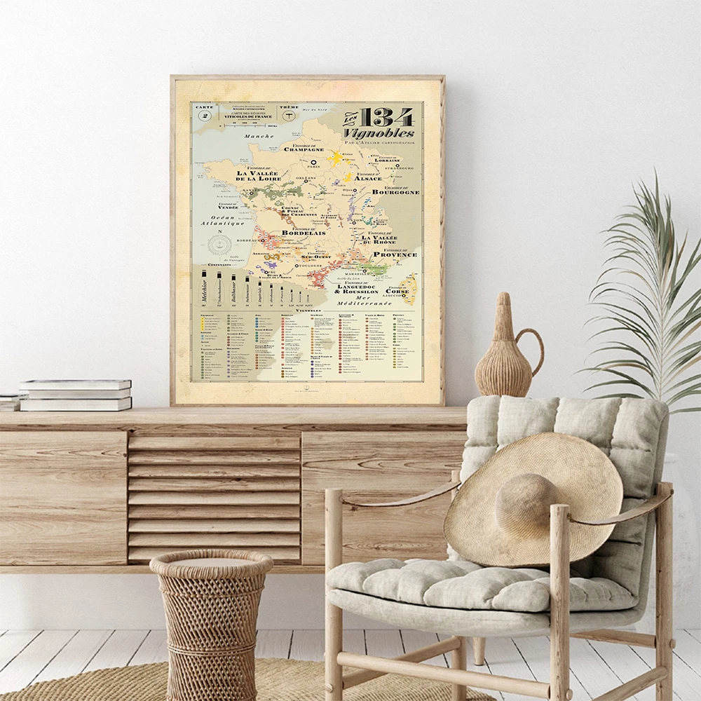 Retro Map Europe City Vines Ma - Kids Education Quote recension och pris