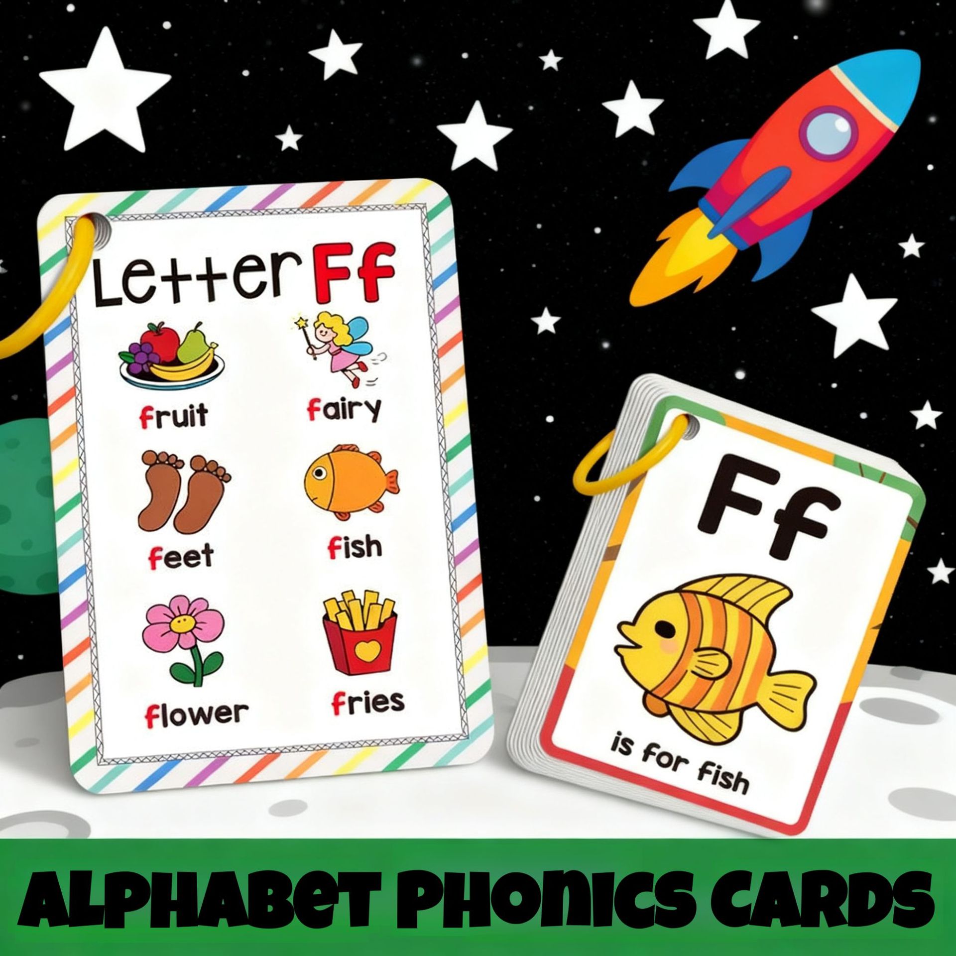Eco-Friendly Alphabet Phonics  - Flash Card Alphabet recension och pris
