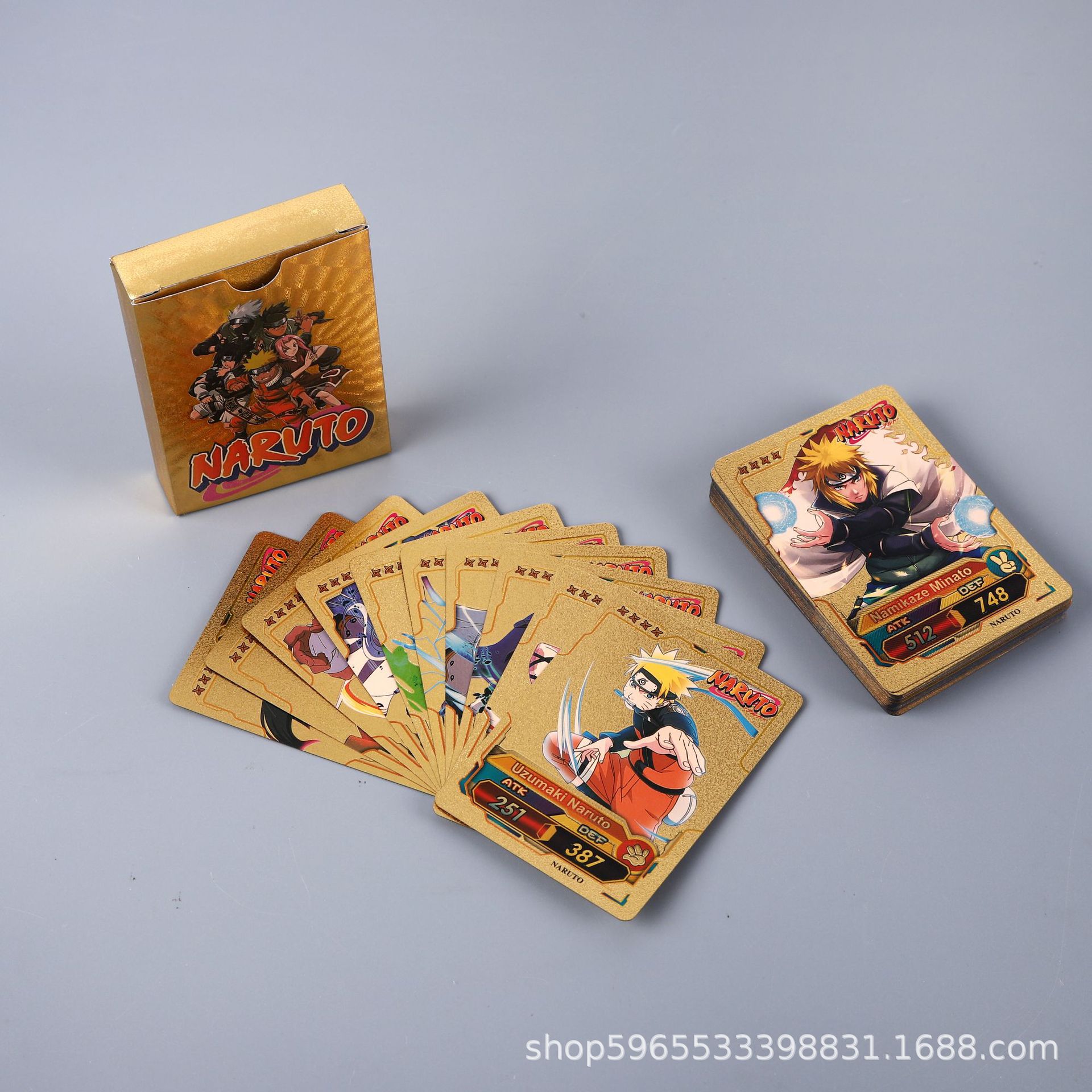 55pcs Naruto Card Gold English - English Kids Education recension och pris