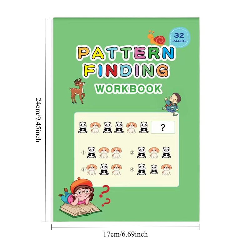 32 Pages Pattern Finding Workb - Learning Workbook Preschool recension och pris