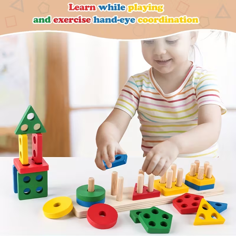 Montessori Wooden Games Baby T - Kids Educational Game 2 recension och pris