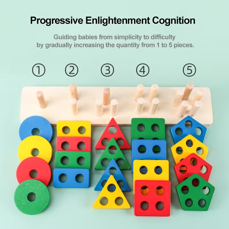 Montessori Wooden Games Baby T - Kids Educational Game 2 recension och pris