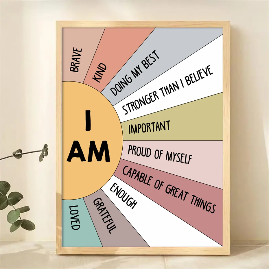 1PCS Educational Sun Colorful  - Kids Education Quote recension och pris