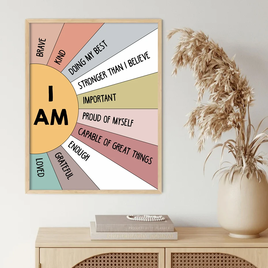 1PCS Educational Sun Colorful  - Kids Education Quote recension och pris