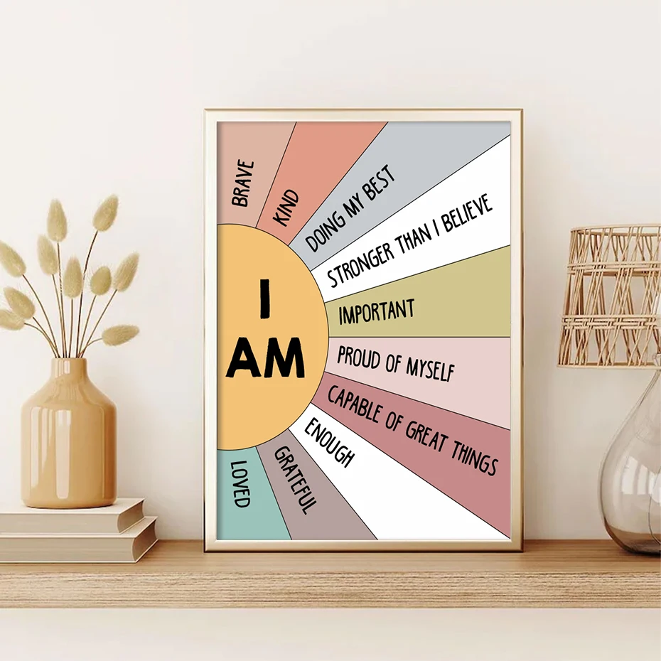 1PCS Educational Sun Colorful  - Kids Education Quote recension och pris