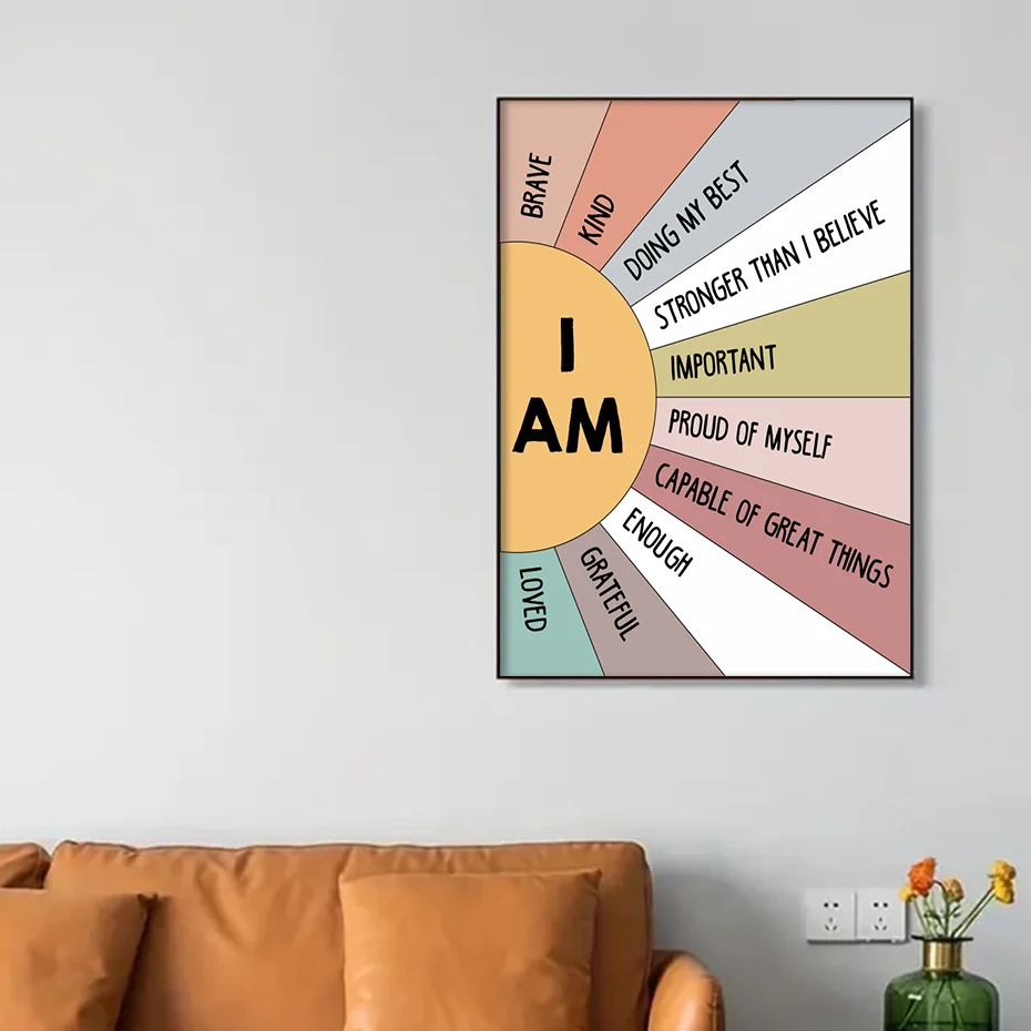 1PCS Educational Sun Colorful  - Kids Education Quote recension och pris