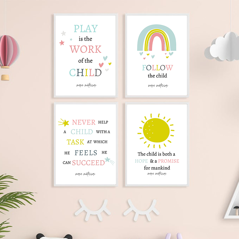 Play is the Work of A Child Qu - Kids Education Quote recension och pris