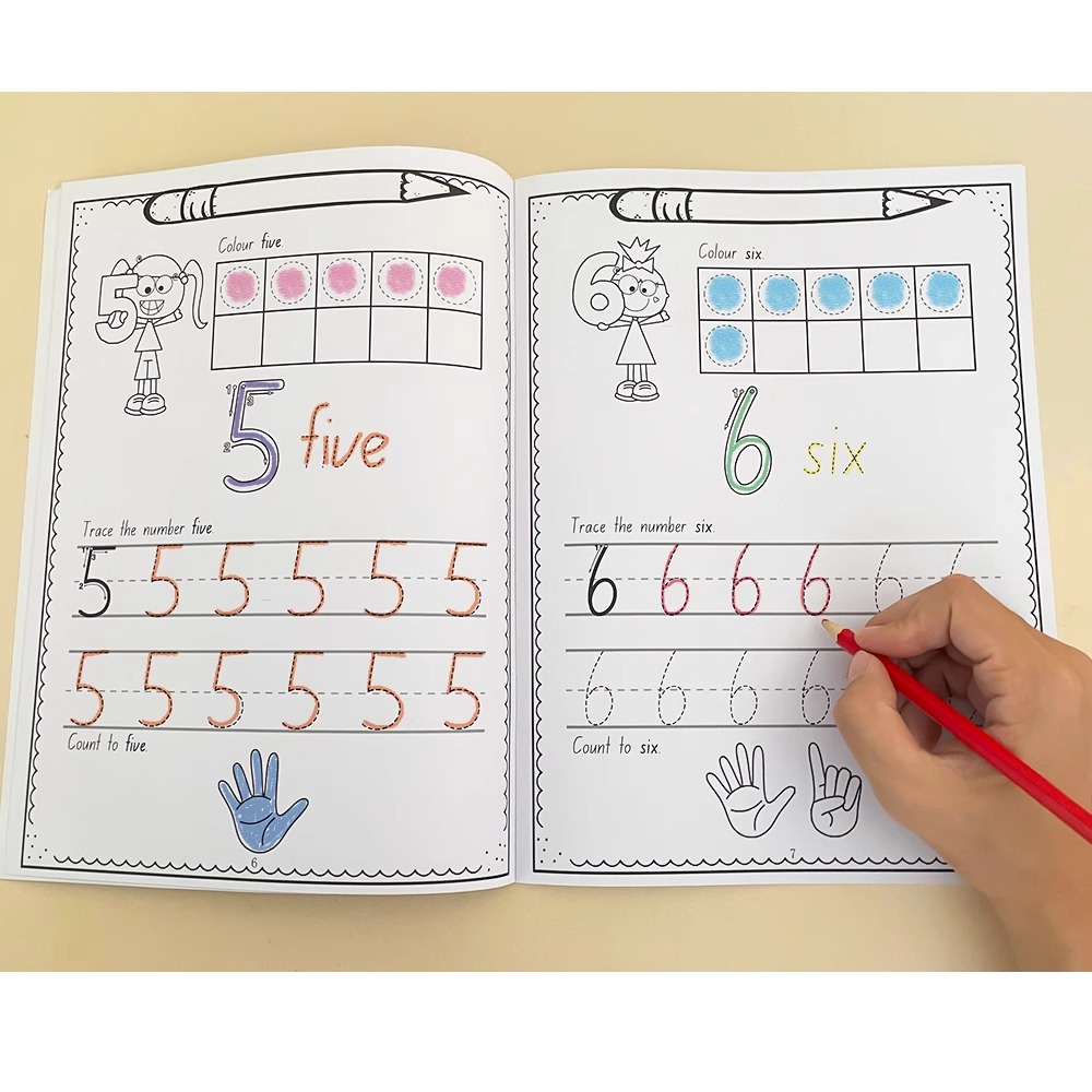 A4 Size Number 0-30 Tracing Pr - Learning Workbook Preschool recension och pris