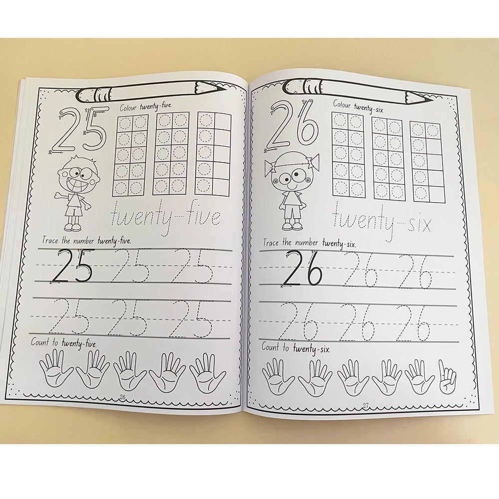 A4 Size Number 0-30 Tracing Pr - Learning Workbook Preschool recension och pris