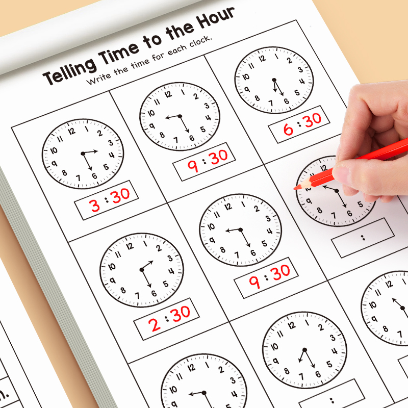 Telling Time Workbook for Kids - Learning Workbook Preschool recension och pris