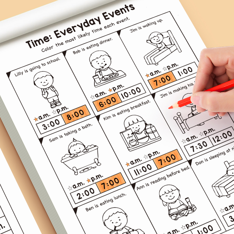 Telling Time Workbook for Kids - Learning Workbook Preschool recension och pris