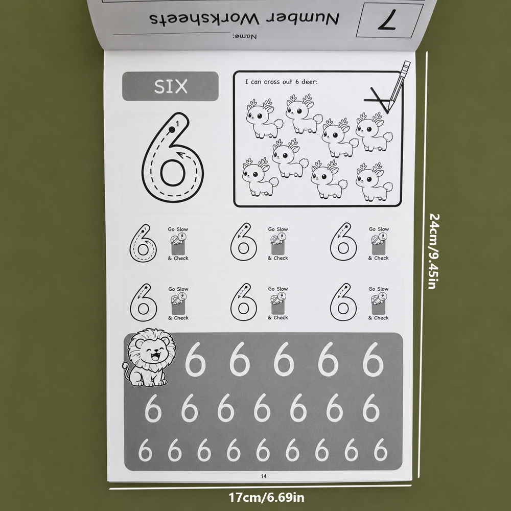 Number 1-12 Tracing Workbook 3 - Learning Workbook Preschool recension och pris
