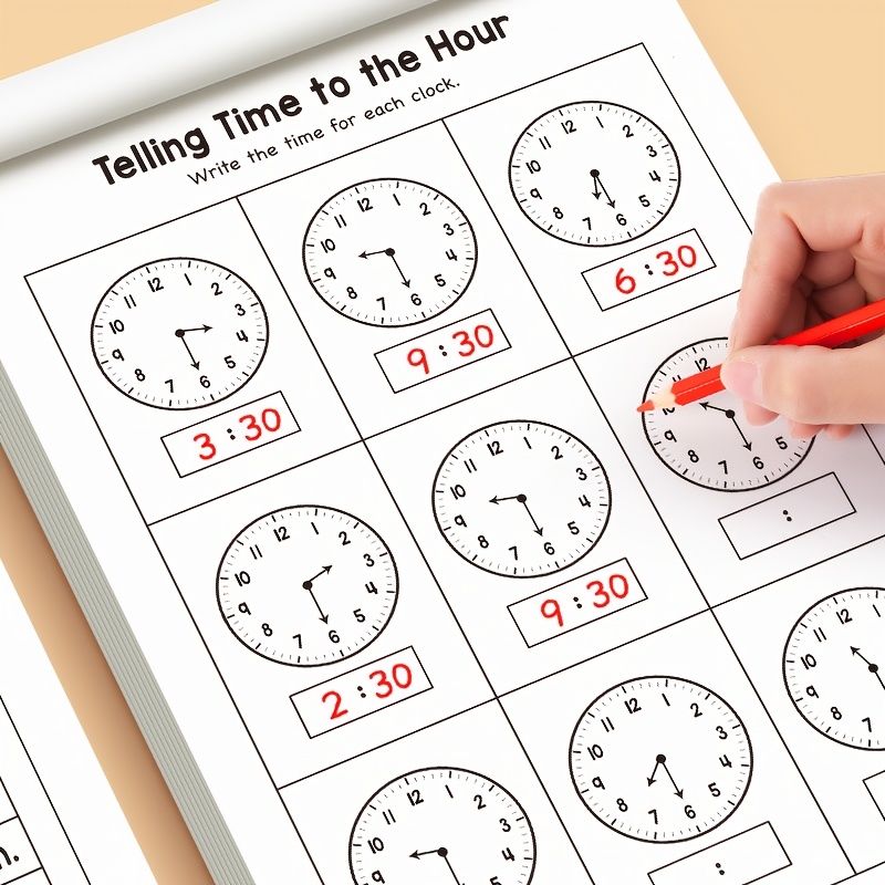 Children Telling Time Practice - Learning Workbook Preschool recension och pris