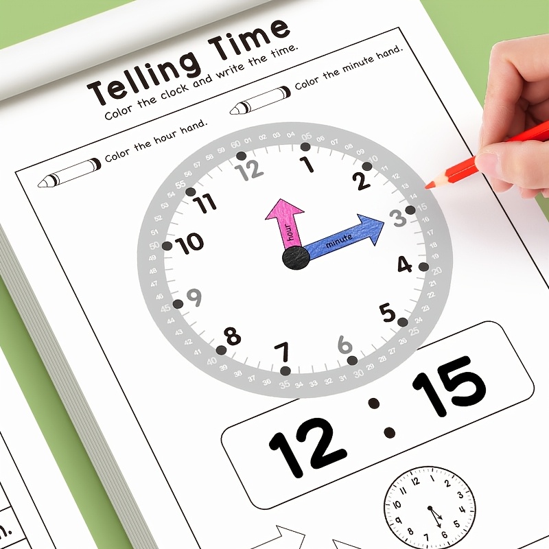 Children Telling Time Practice - Learning Workbook Preschool recension och pris