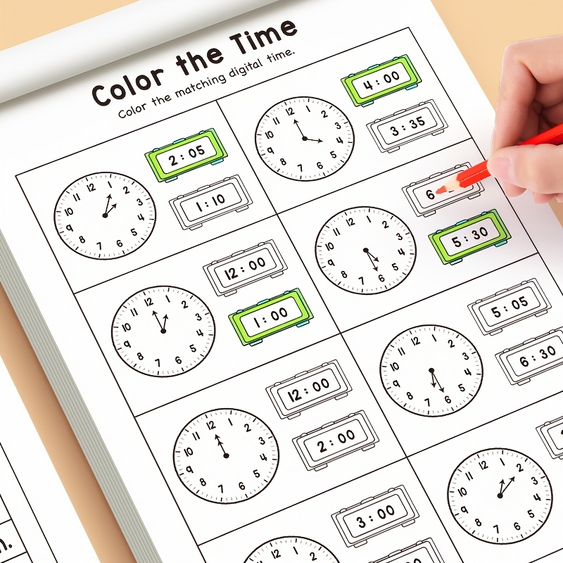 Children Telling Time Practice - Learning Workbook Preschool recension och pris