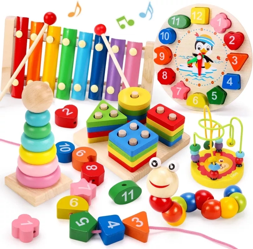 Montessori Wooden Toys for Bab - Kids Educational Game 2 recension och pris