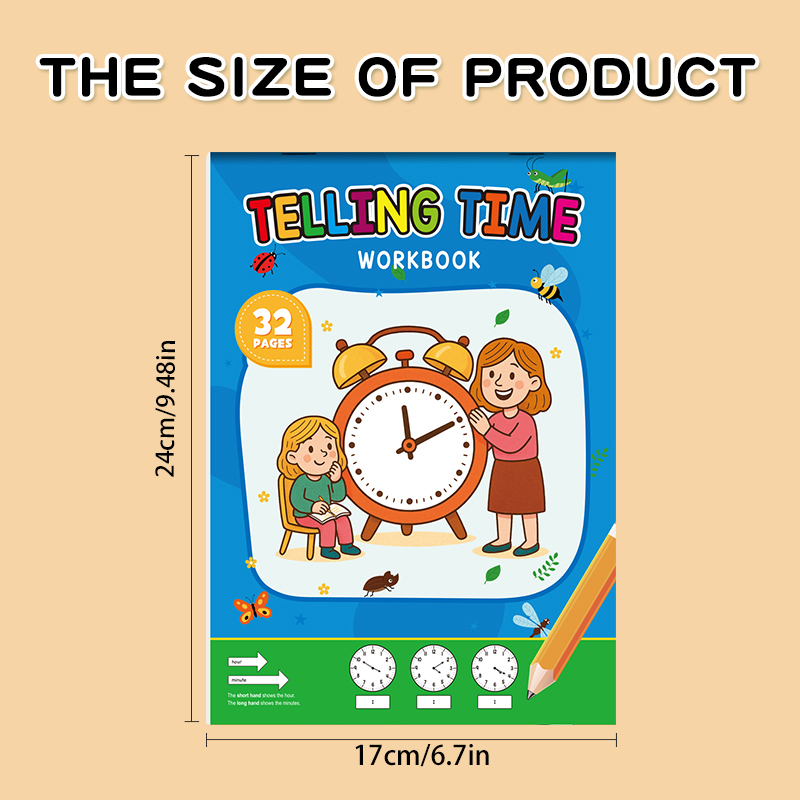 Clock Practice Workbook, Suita - Learning Workbook Preschool recension och pris