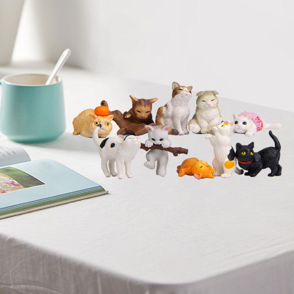 10/Set Adorable Cat Figures St - Kids Education Learn Tv recension och pris