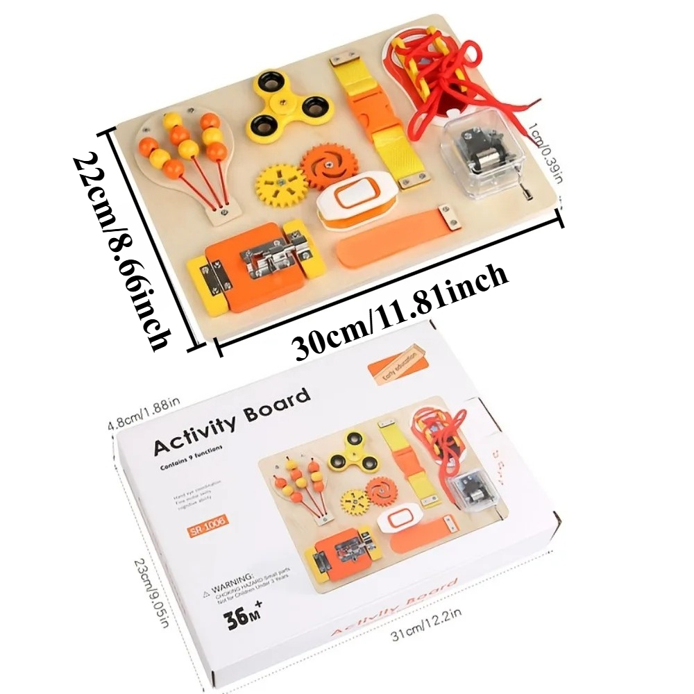 Montessori Wooden Busy Board T - Kids Education Toys recension och pris