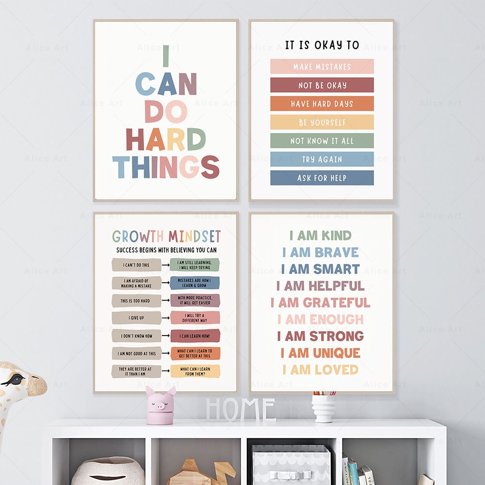 Affirmations for Kids Room Pos - Kids Education Quote recension och pris
