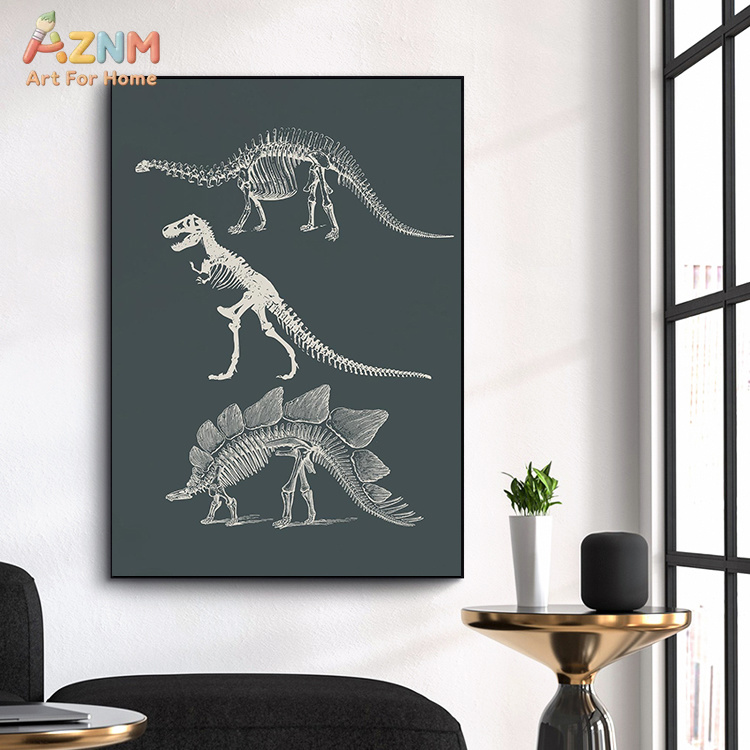 AZNM Watercolor Dinosaur Canva - Kids Education Quote recension och pris