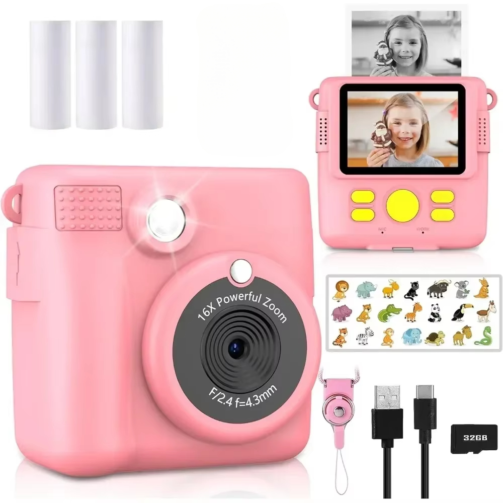 Instant Print Camera for Kids, - Kids Education Images recension och pris