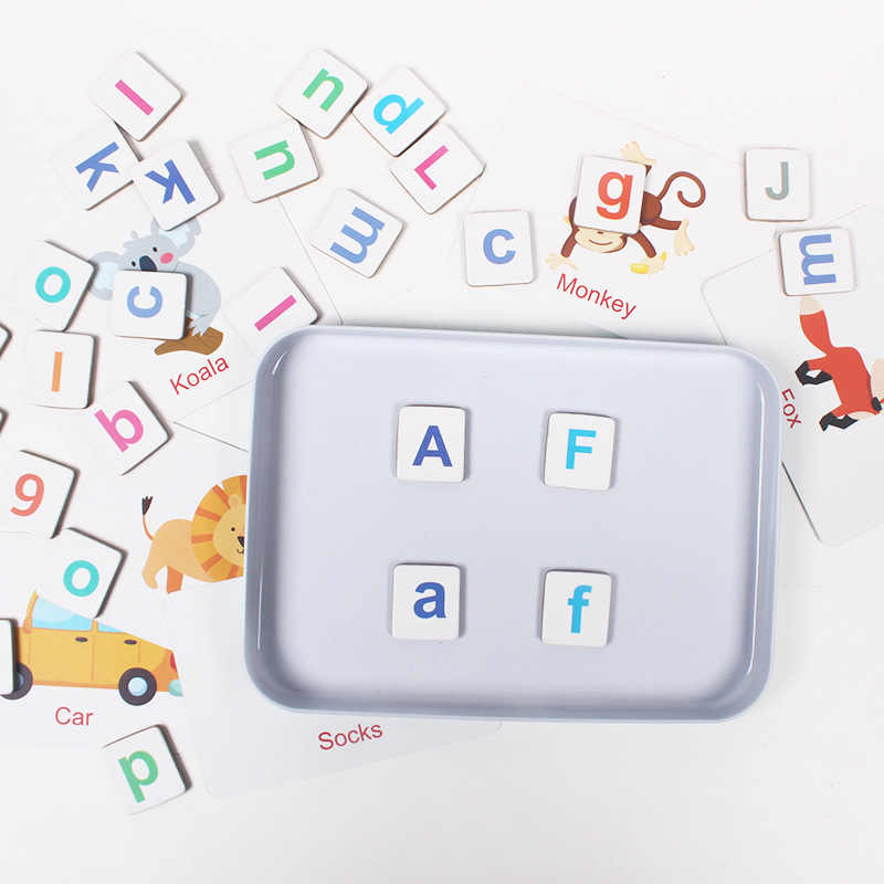 Wooden Puzzle Flash Cards Game - Flash Card Alphabet recension och pris