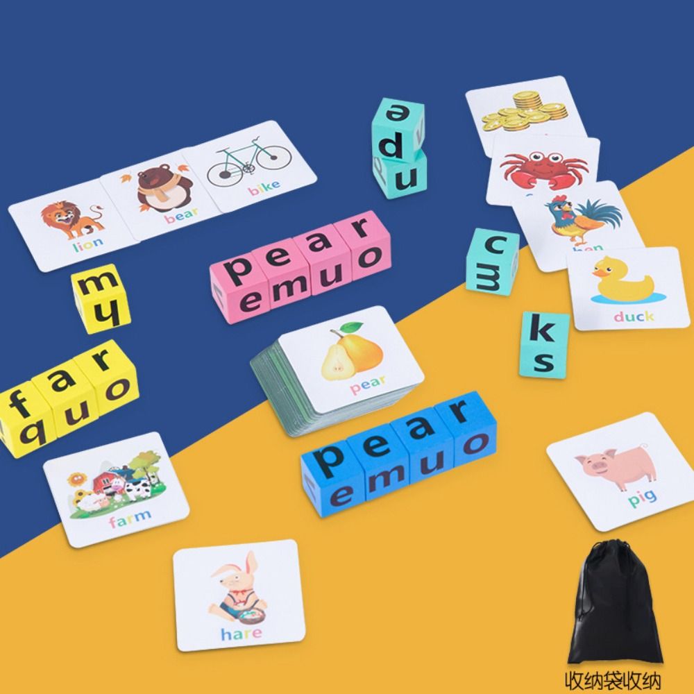 Learning Cards Wooden Matching - Flash Card Alphabet recension och pris