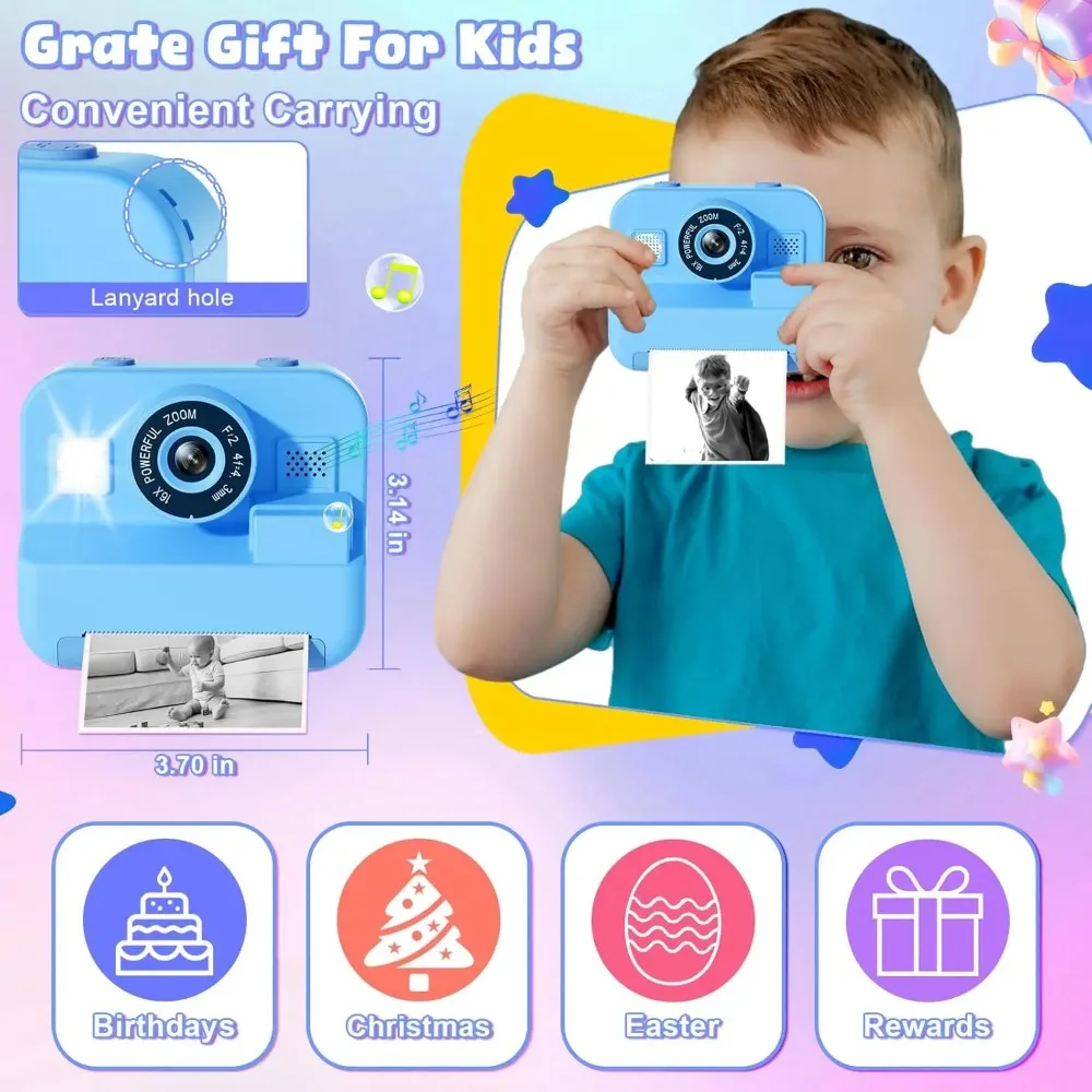 Kids Camera Instant Print 32G  - Kids Education Images recension och pris