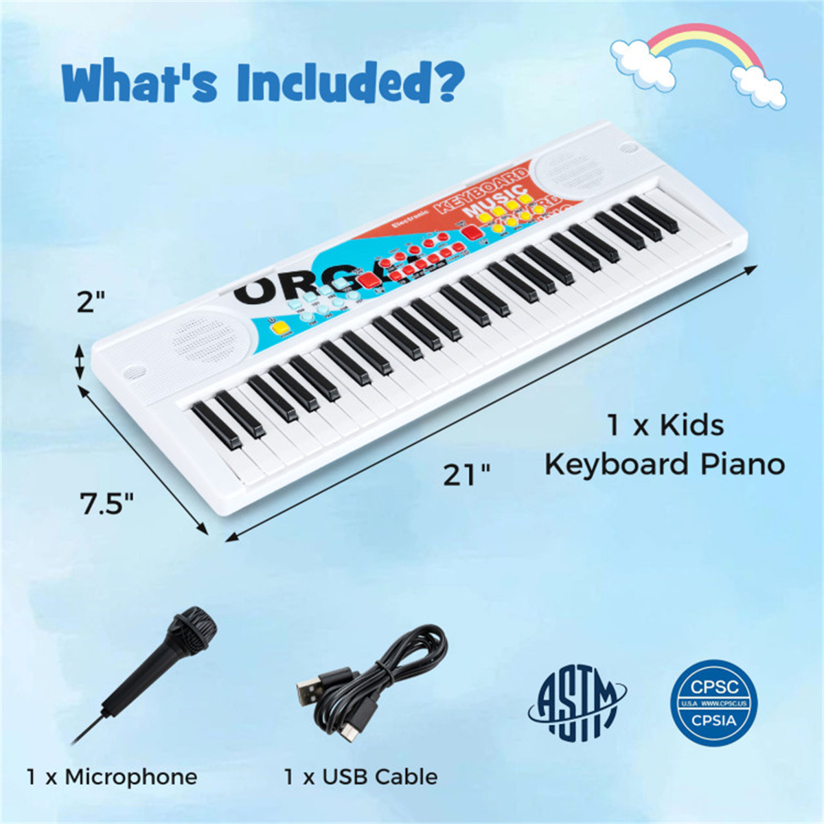 49 Keys Kids Electronic Keyboa - Kids Education Age recension och pris