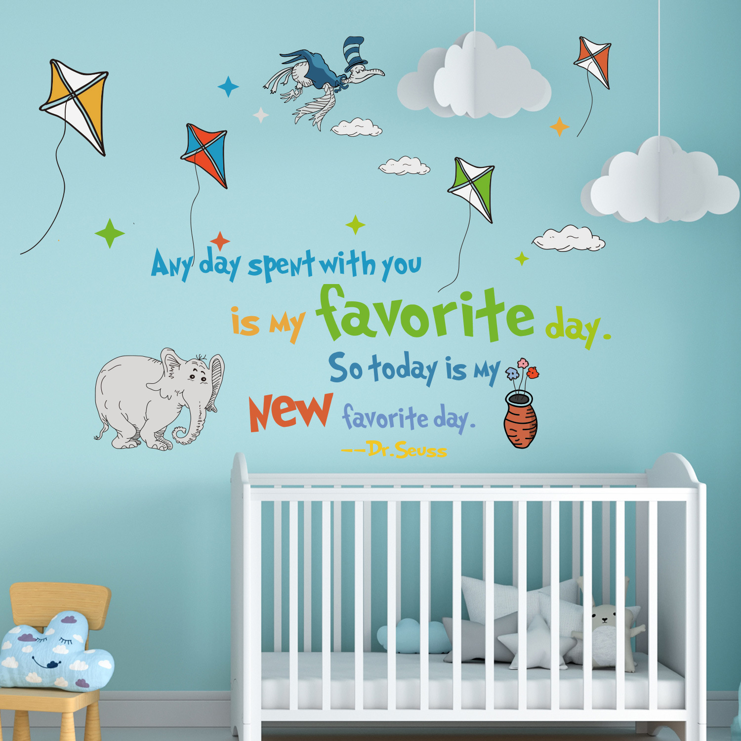 Colorful Dr. Seuss Inspiration - Kids Education Quote recension och pris