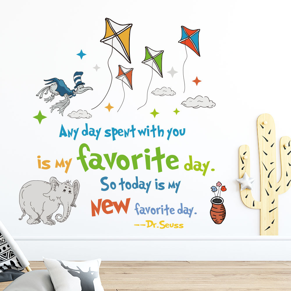 Colorful Dr. Seuss Inspiration - Kids Education Quote recension och pris