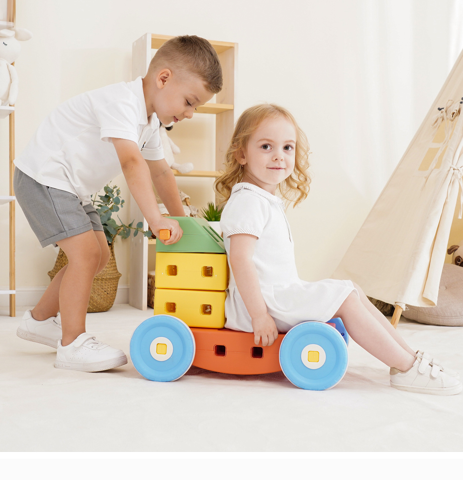 Toddler DIY Building Blocks wi - Kids Education Age recension och pris